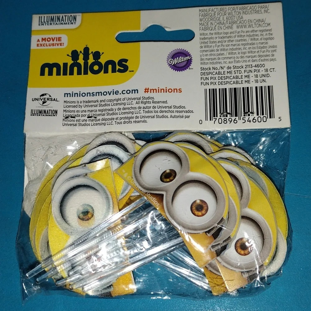 18 Pc Wilton minions fun pix